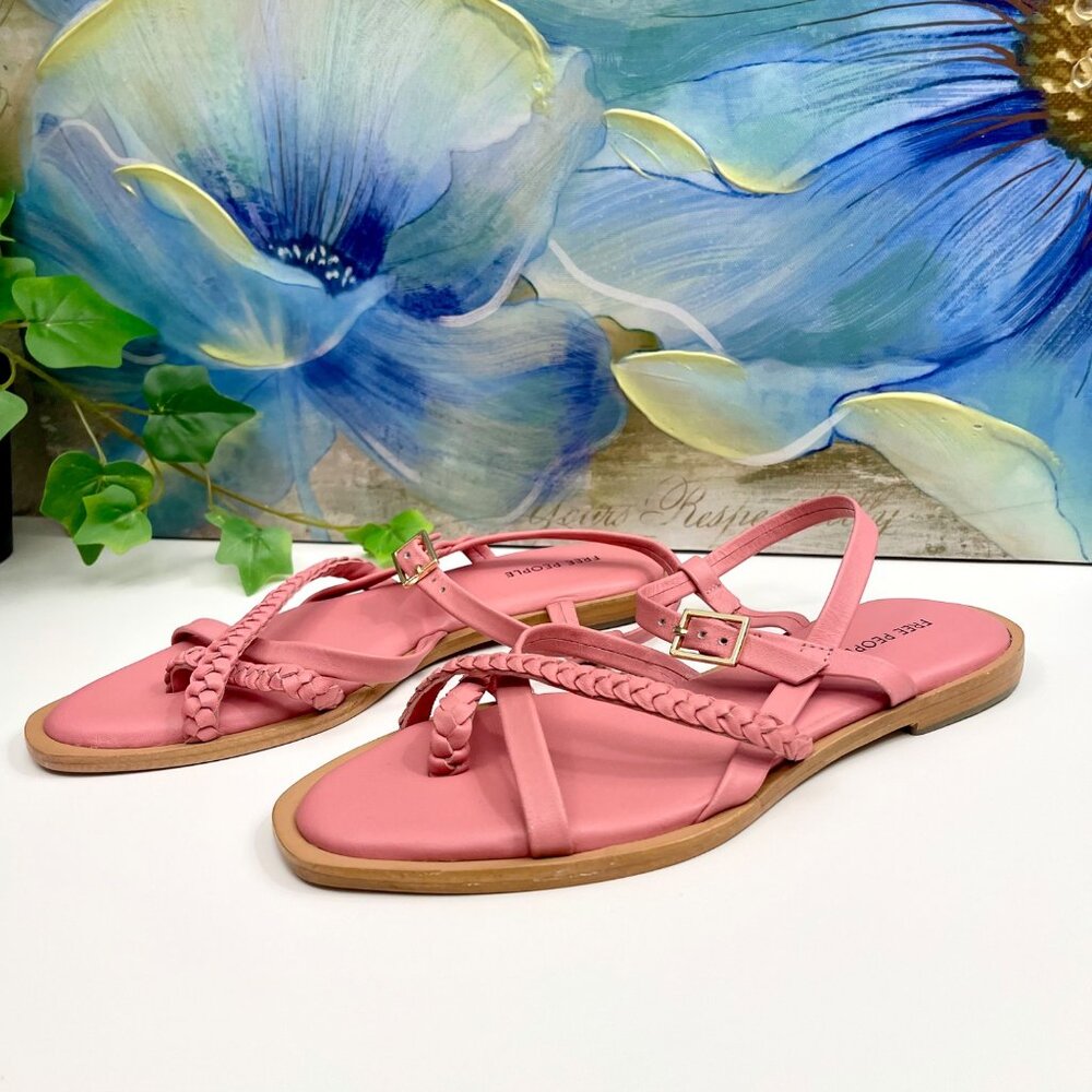 Free People Women's Sunny‎ Days Sandal In Pink Size 6 - Picture 11 of 14